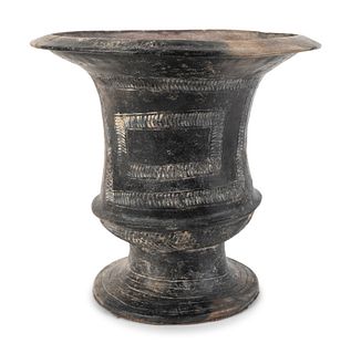 A Ban-Chiang Style Pottery Jar
Height 12 x diameter 13 inches.