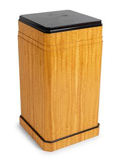 An Art Deco Style Sycamore Pedestal
Height 35 x width 18 x depth 18 inches.