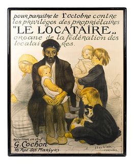 Theophile Alexandre Steinlen
(French/Swiss, 1859-1923)
Le Locataire, 1913