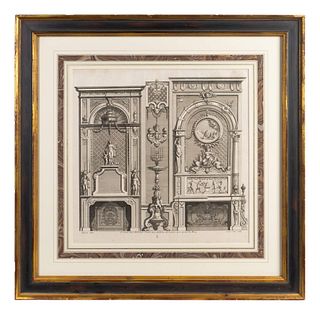 Four Architectural Engravings
Sight 17 3/4 x 12, 13 x 18, 13 x 13 1/2 and 13 x 13 1/2 inches.