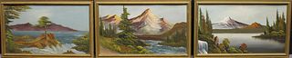(3) American School 20th C. Landscapes, Signed
