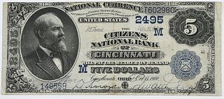 1882 $5 Citizen NB of Cincinnati