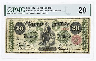 1862 $20 Legal Tender