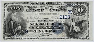 1882 $10 Peoples NB Independence, Iowa 