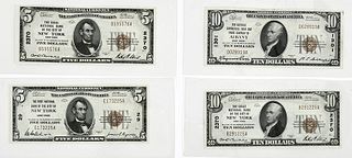 Four Small New York National Notes 