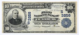 1902 $10 First NB Vicksburg, Mississippi 