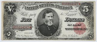 1891 $5 Treasury Note