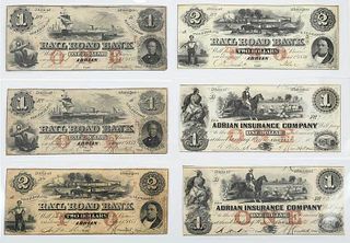 17 Michigan Obsolete Bank Notes 