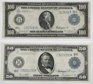 Two 1914 Federal Reserve Notes 