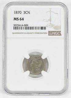 1870 Three Cent Nickel 
