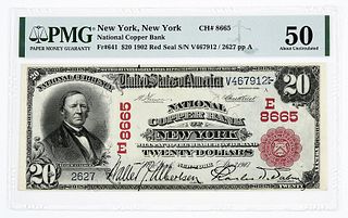 1902 $20 National Copper Bank of New York