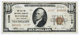 1929 $10 Flat Top NB Bluefield, West Virginia 