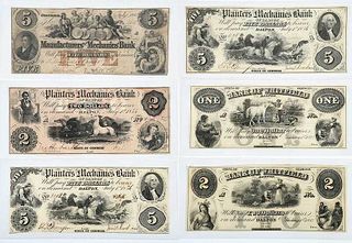 19 Georgia Obsolete Bank Notes 