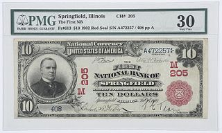 1902 $10 First NB Springfield, IL