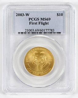 First in Flight Gold Commemorative $10 
