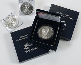 Abe Lincoln Dollars and American Silver Eagles