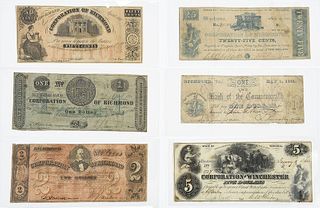 Group of Obscure Virginia Notes 