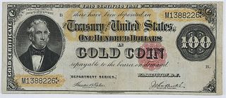 1882 $100 Gold Certificate