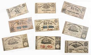 26 North Carolina Obsolete Bank Notes 