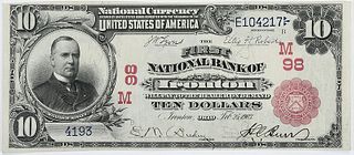 1902 $10 First NB Ironton, Ohio