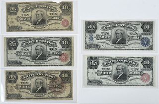 Five $10 Tombstone Notes 