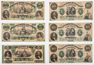 29 Louisiana Obsolete Bank Notes 
