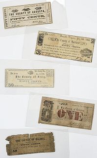 Five Virginia County Obsolete Notes 