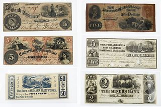 16 Pennsylvania Obsolete Bank Notes 