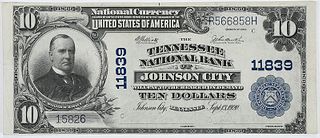 1902 $10 Tennessee NB Johnson City, TN