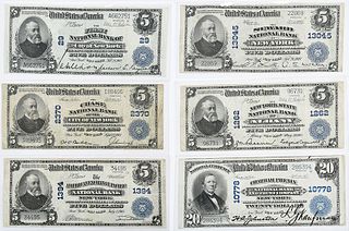 Six Large New York National Notes 