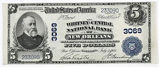 1902 $5 Whitney-Central NB New Orleans, LA