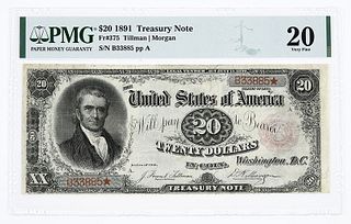 1891 $20 Treasury Note 