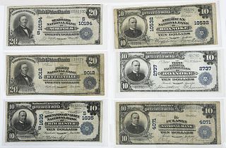 Six Large Virginia National Notes