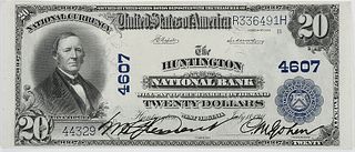 1902 $20 NB of Huntington, West Virginia 