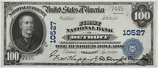 1902 $100 First NB Detroit, Michigan 