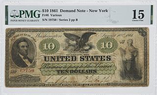 1861 $10 Demand Note