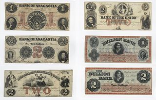 26 Washington D.C. Obsolete Bank Notes 