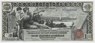 1896 $1 Educational Silver Certificate