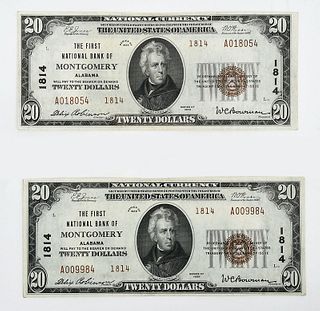 Two Montgomery, Alabama National Notes 