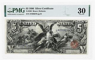 1896 $5 Educational Silver Certificate