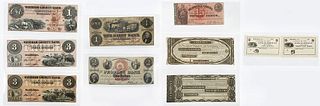 Ten Vermont Obsolete Bank Notes 