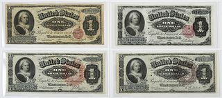 Four Martha Washington $1 Silver Certificates 