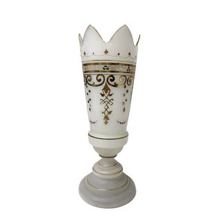 Classical Italian Frosted Glass Vase