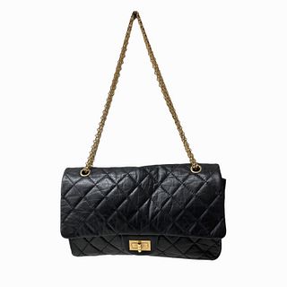 Chanel Shoulder Bag in Black with Gold Chain Strap