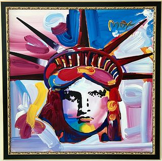 Peter Max Oil on Canvas