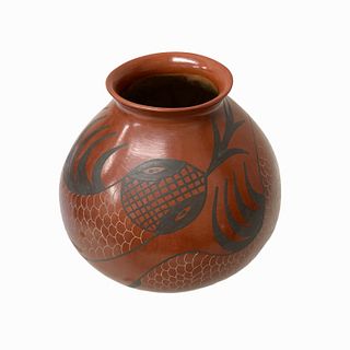 Jose S. Vintage Brown Pottery Vase
