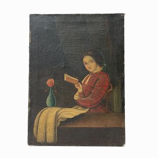 Artist Unknown "Woman Reading"