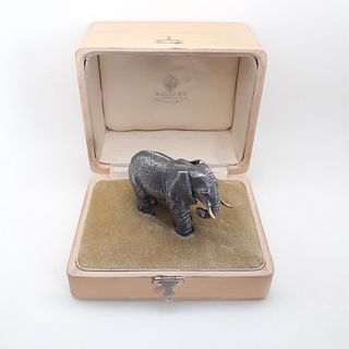 Vintage Russian Sterling Silver Elephant Figure