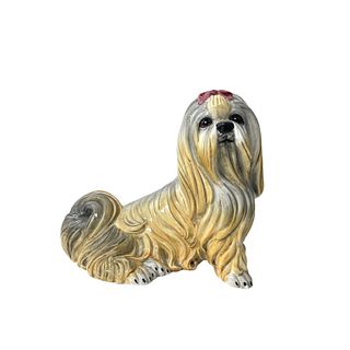 Italian Glass Dog Sculpture