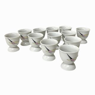 Set of 12 Vintage Ceramic Sake Shot Glasses